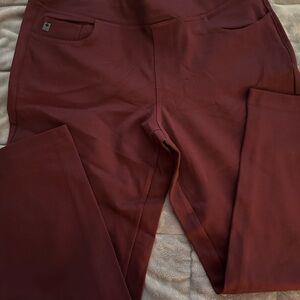 Maroon High-Waisted Leggings